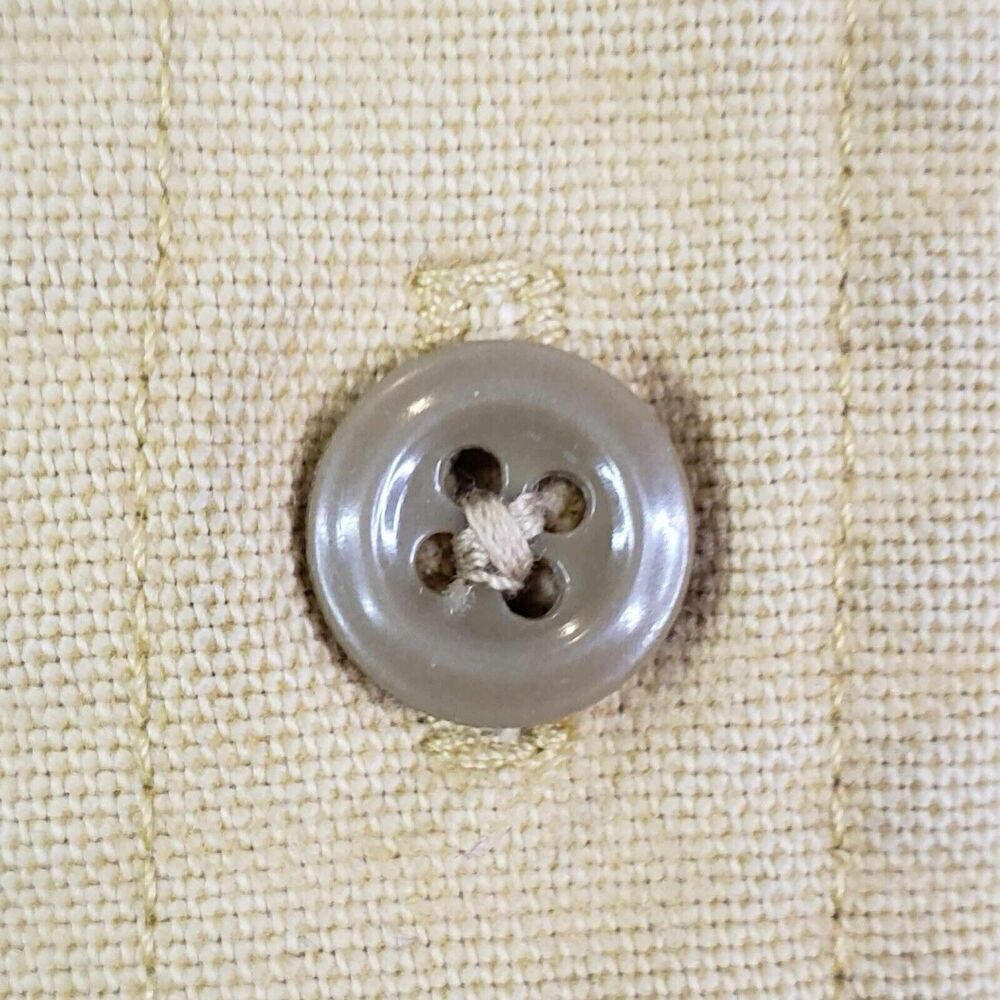 Woolrich Shirt Mens Size Large Long Sleeve Button Down Vintage Canvas Tan - Picture 5 of 11